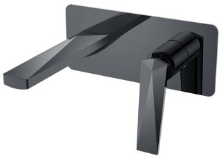 Встраиваемый смеситель для раковины Boheme Venturo 375-SGM антрацит глянец